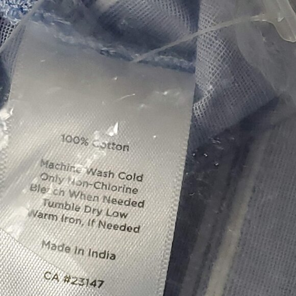 🚨296 Talbots blue and white long sleeve button down tunic - Picture 3 of 8